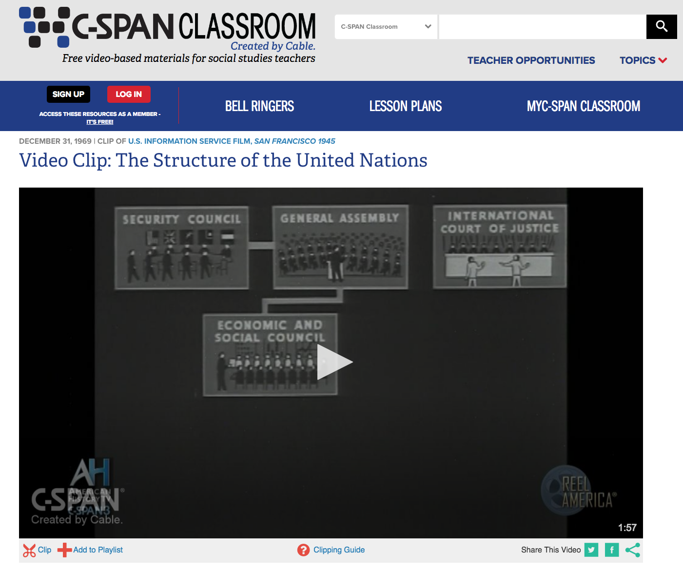 The Structure of the United Nations Instructional Video