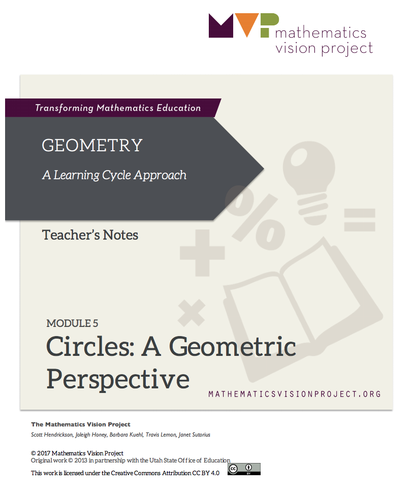 Module 5: Circles A Geometric Perspective Unit Plan