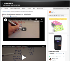 Solving Simultaneous Equations by Substitution Instructional Video