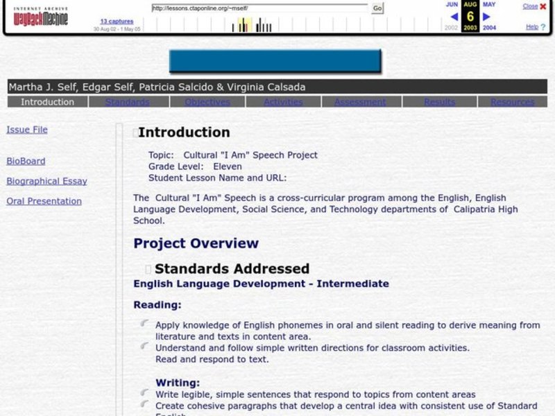 Historical Figures Lesson Plan