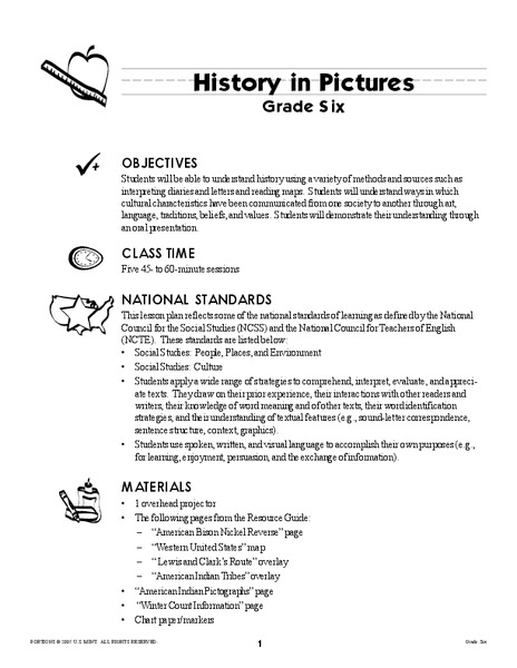History In Pictures Lesson Plan