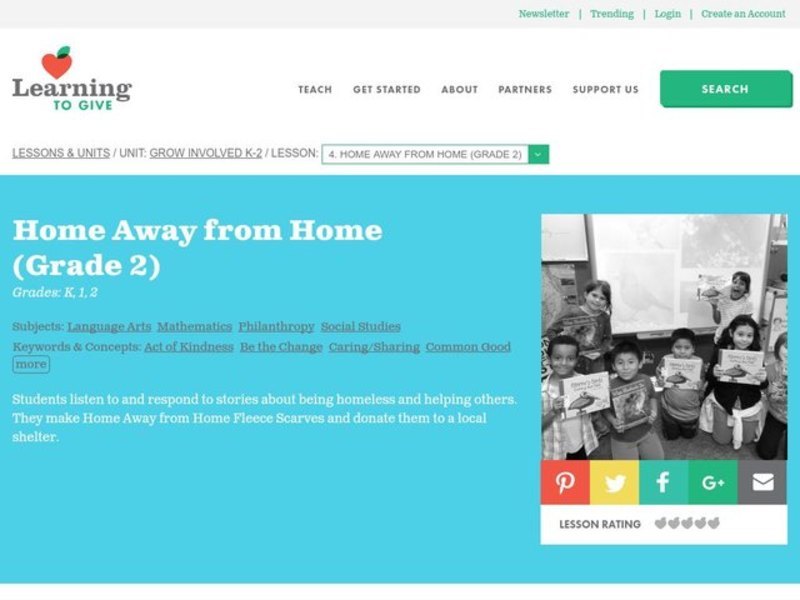 Home Away from Home  Lesson Plan
