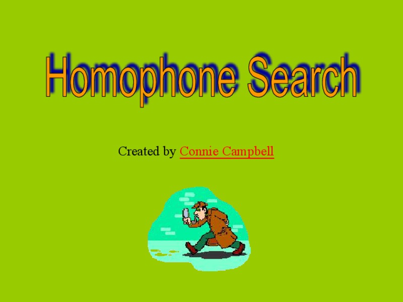 Homophone Search PPT