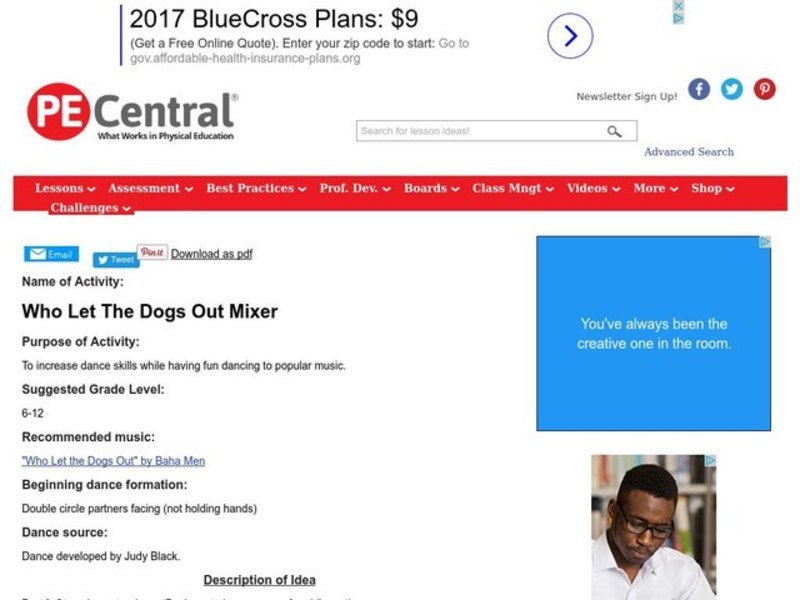 Who Let The Dogs Out Mixer Lesson Plan