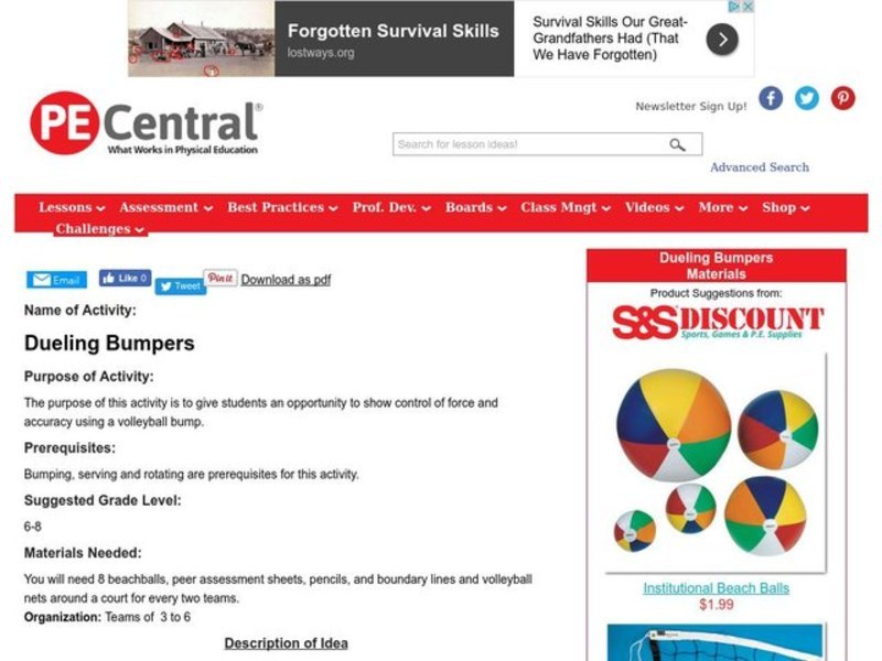 Dueling Bumpers Lesson Plan