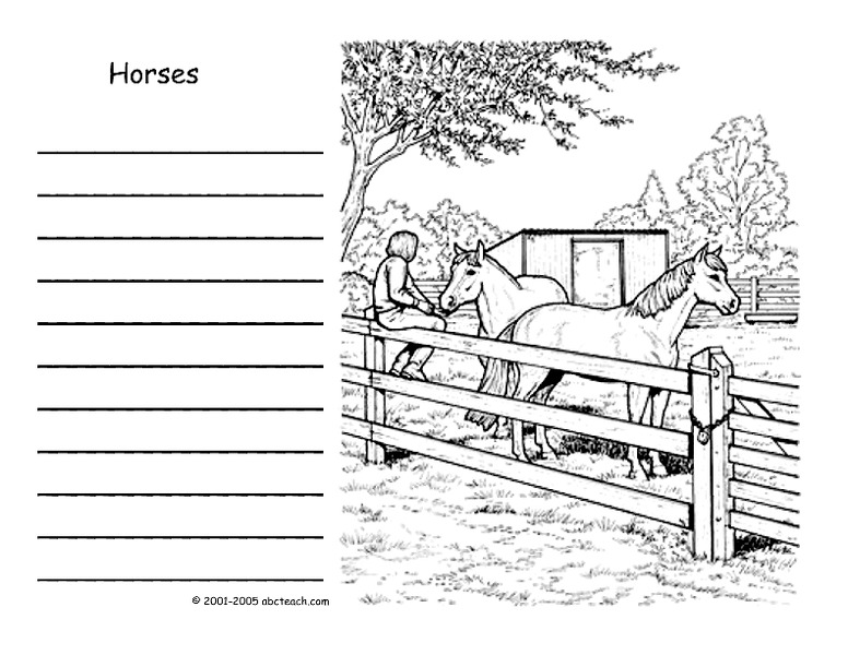 Horses Worksheet