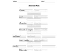 Hoover Dam Worksheet