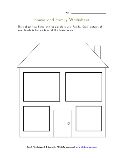 House and Family Worksheet Worksheet