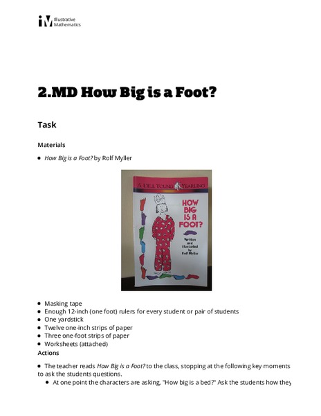 How Big is a Foot? Activity