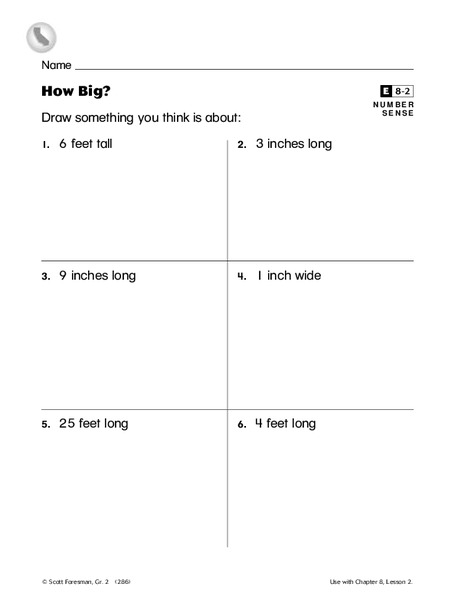 How Big? Worksheet