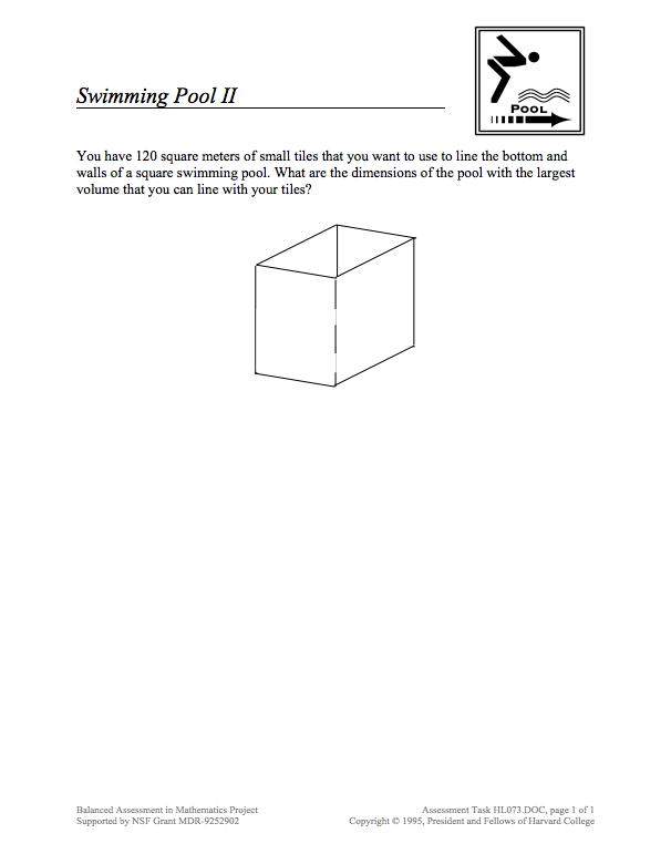 Swimming Pool II Assessment