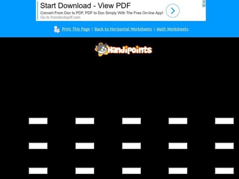 Horizontal Mixed Addition and Subtraction Using Numbers Between 1 and 100 Worksheet