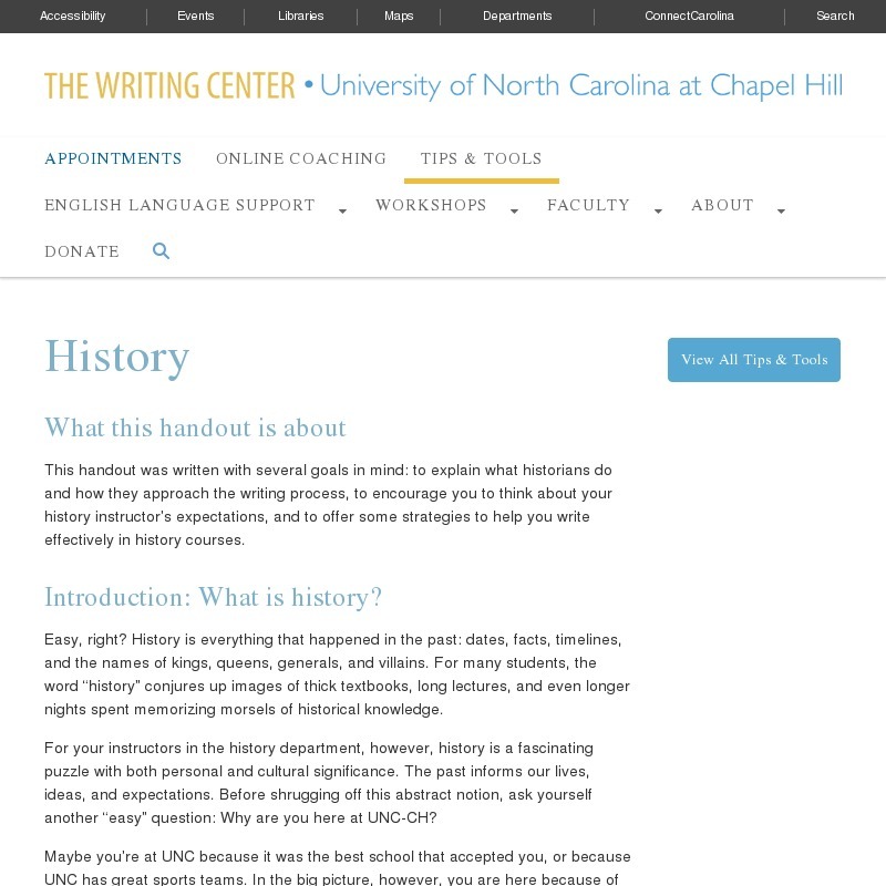 History Website