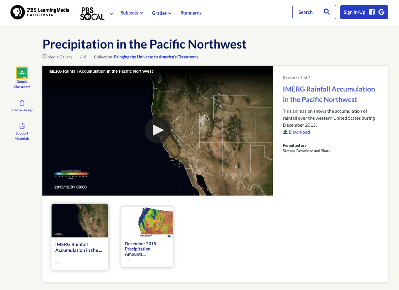 Precipitation in the Pacific Northwest Instructional Video