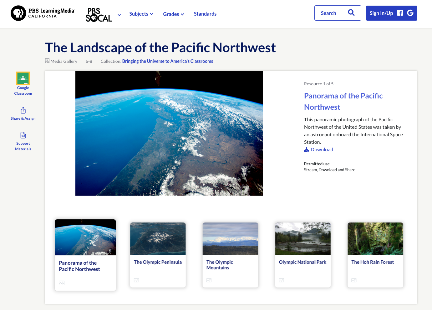 The Landscape of the Pacific Northwest Lesson Plan