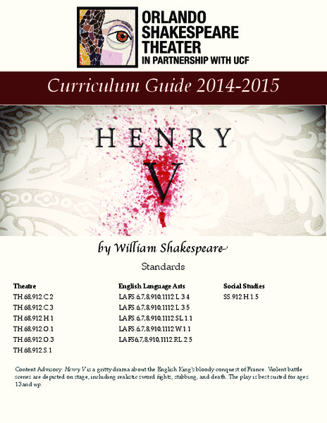 Henry V: Study Guide Activity