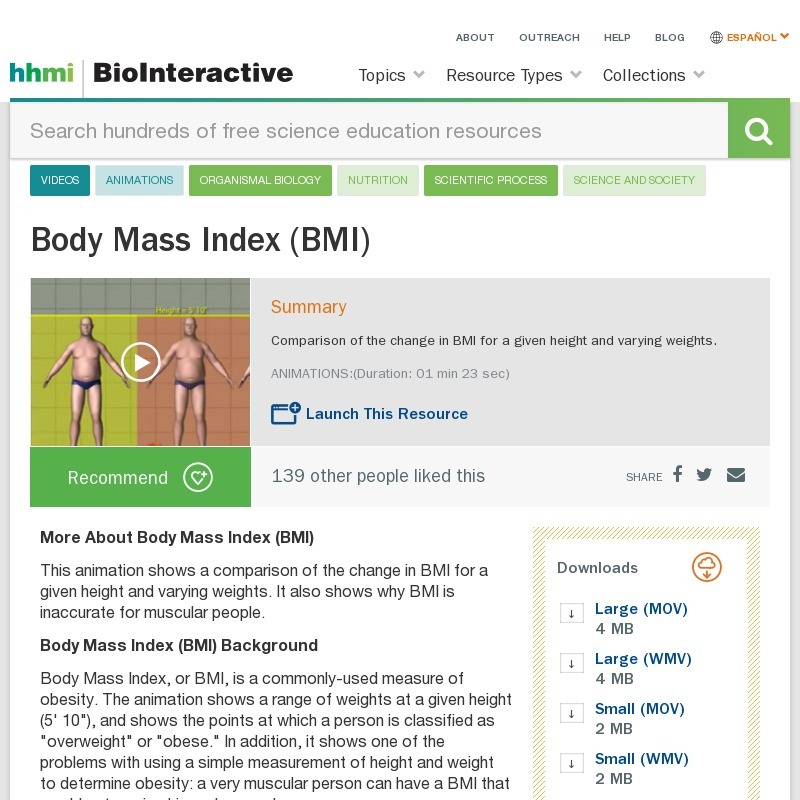 Body Mass Index (BMI) Instructional Video