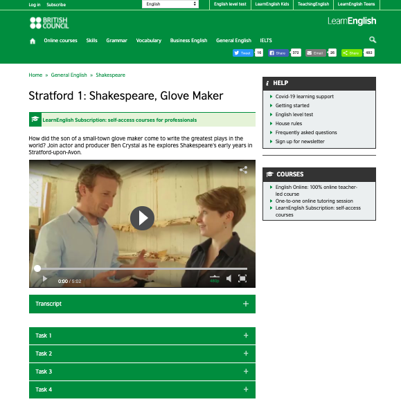 Stratford 1: Shakespeare, Glove Maker Instructional Video