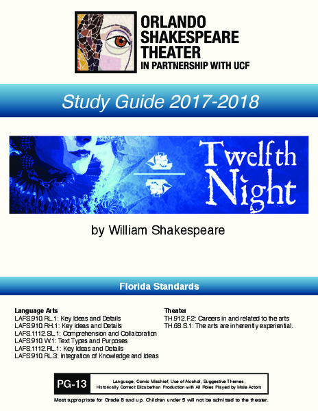 Twelfth Night: Study Guide Activity