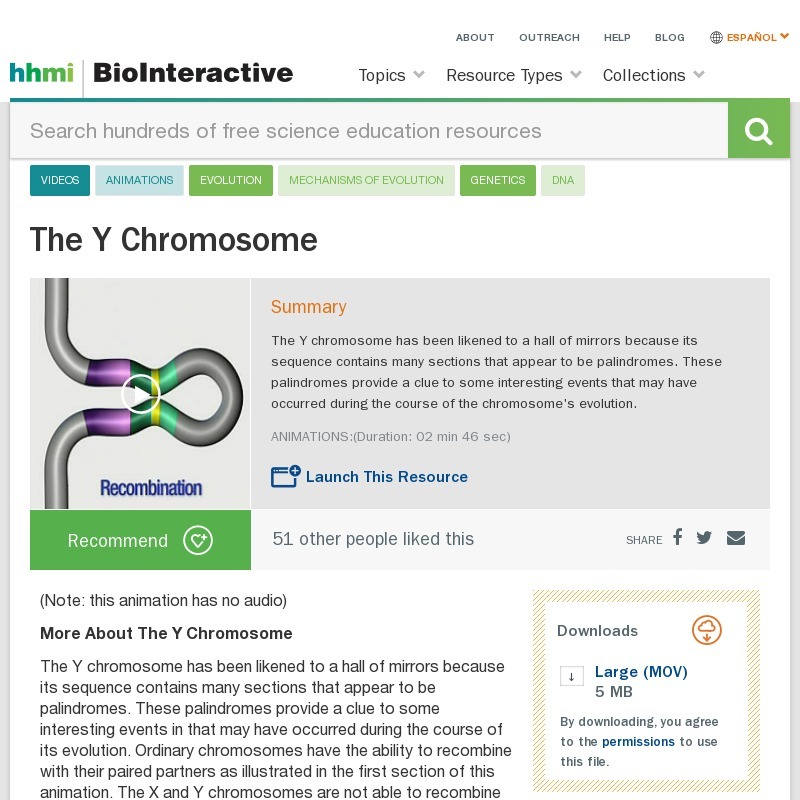 The Y Chromosome Instructional Video
