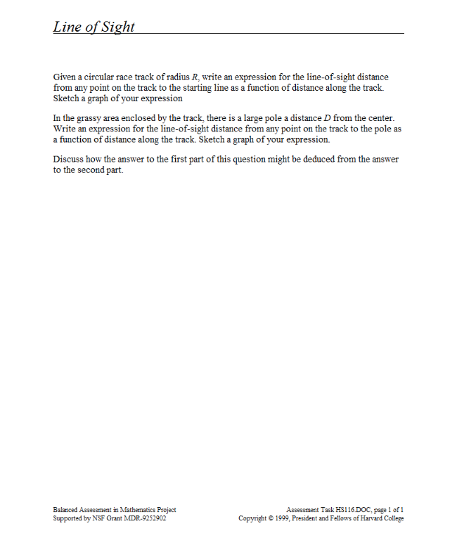 Line of Sight Assessment