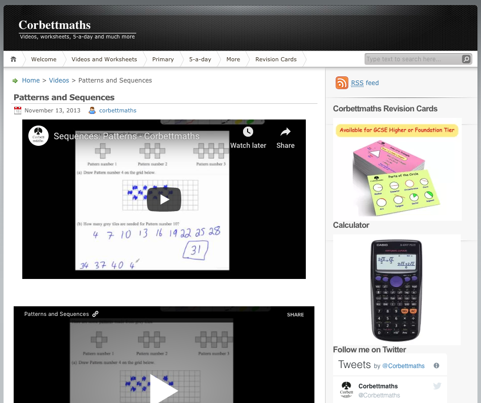 Patterns and Sequences Instructional Video