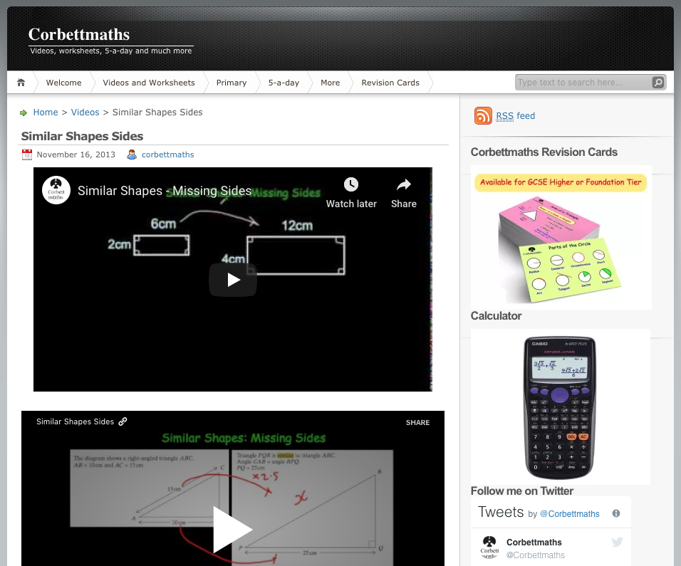 Similar Shapes Sides Instructional Video