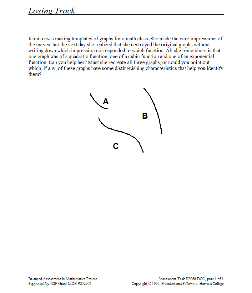 Losing Track Assessment