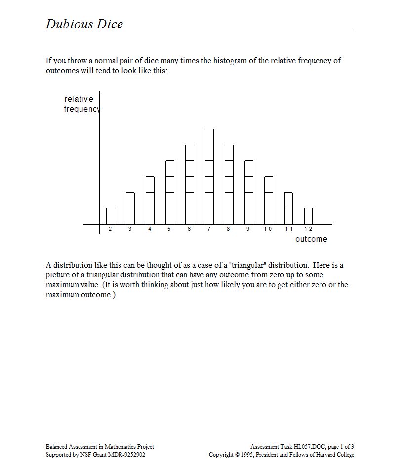 Dubious Dice Assessment