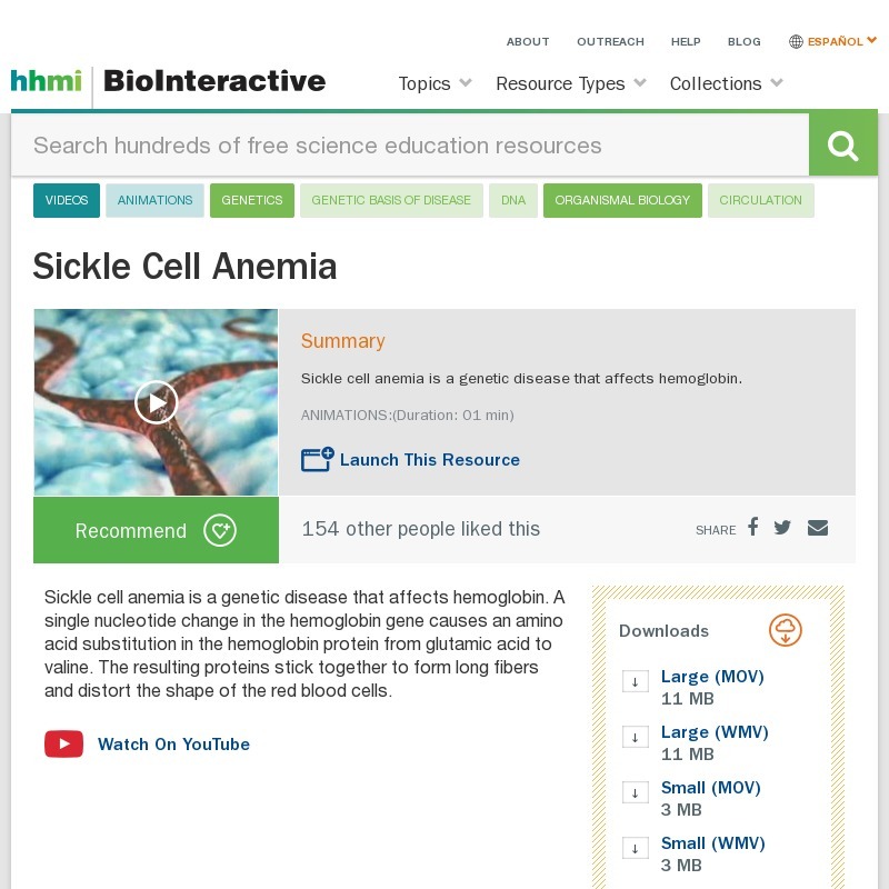 Sickle Cell Anemia Instructional Video