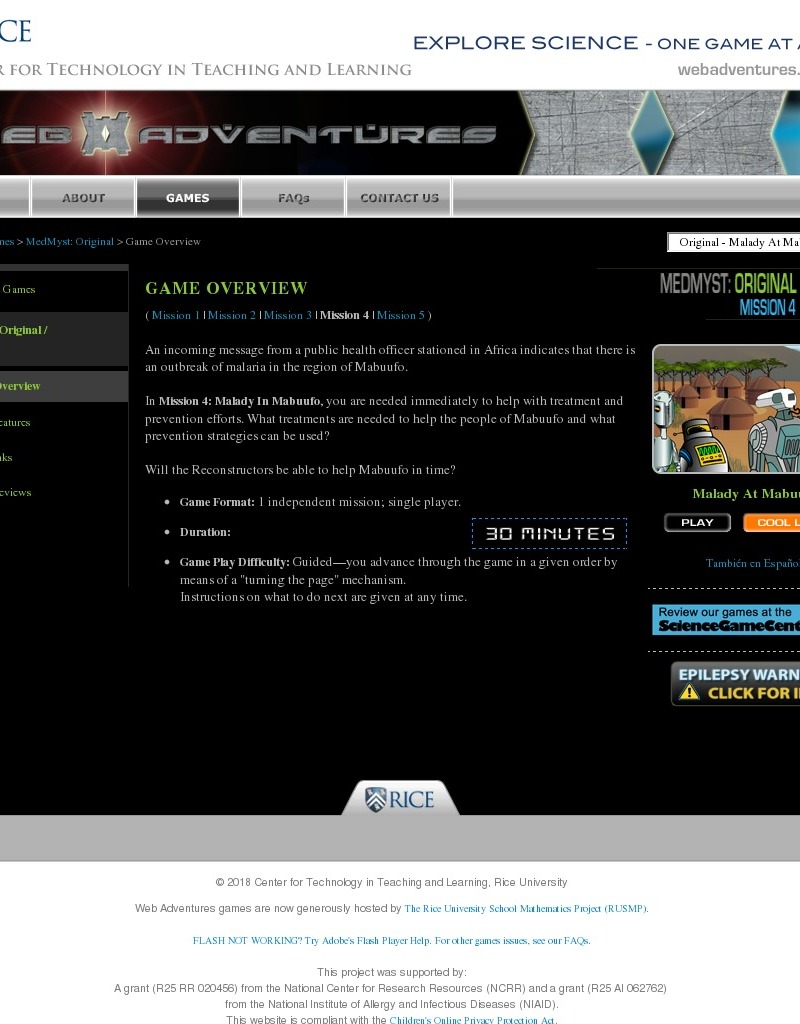 MedMyst Mission 4: Malady In Mabuufo Interactive