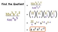How Do You Divide Monomials Using Quotient of Powers? Instructional Video