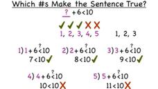 How Do You Find a Value to Make an Open Sentence True? Instructional Video