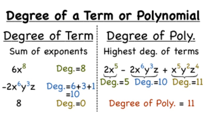 How Do You Find the Degree of a Polynomial? Instructional Video