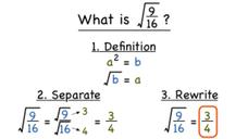 How Do You Find the Square Root of a Fraction? Instructional Video