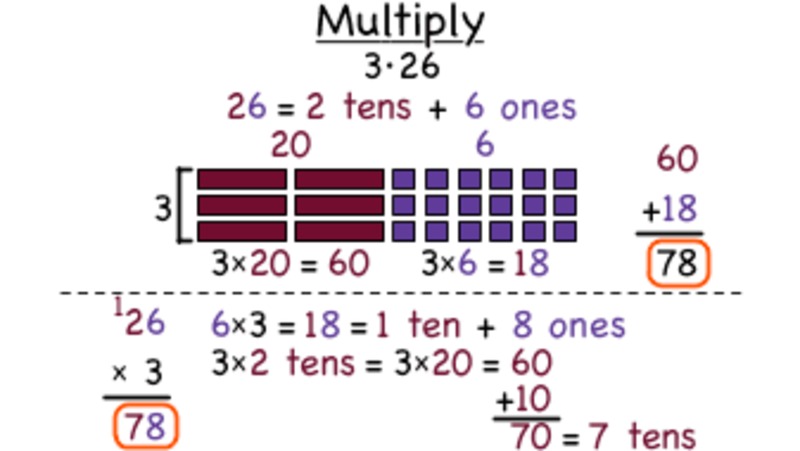 How Do You Multiply a Two-Digit Number by a One-Digit Number? Instructional Video