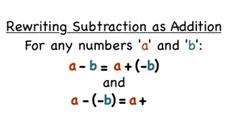 How Do You Rewrite Subtraction as Addition? Instructional Video