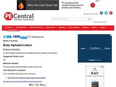 Body Alphabet Letters Lesson Plan