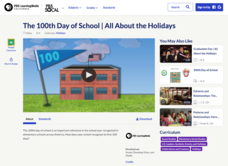 The 100th Day of School | All About the Holidays Instructional Video