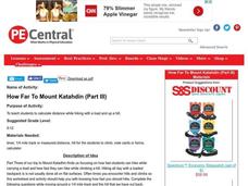 How Far To Mount Katahdin (Part III) Lesson Plan