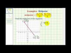 Midpoint of a Segment (Example) Instructional Video