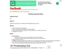 Painting Lines With String Lesson Plan