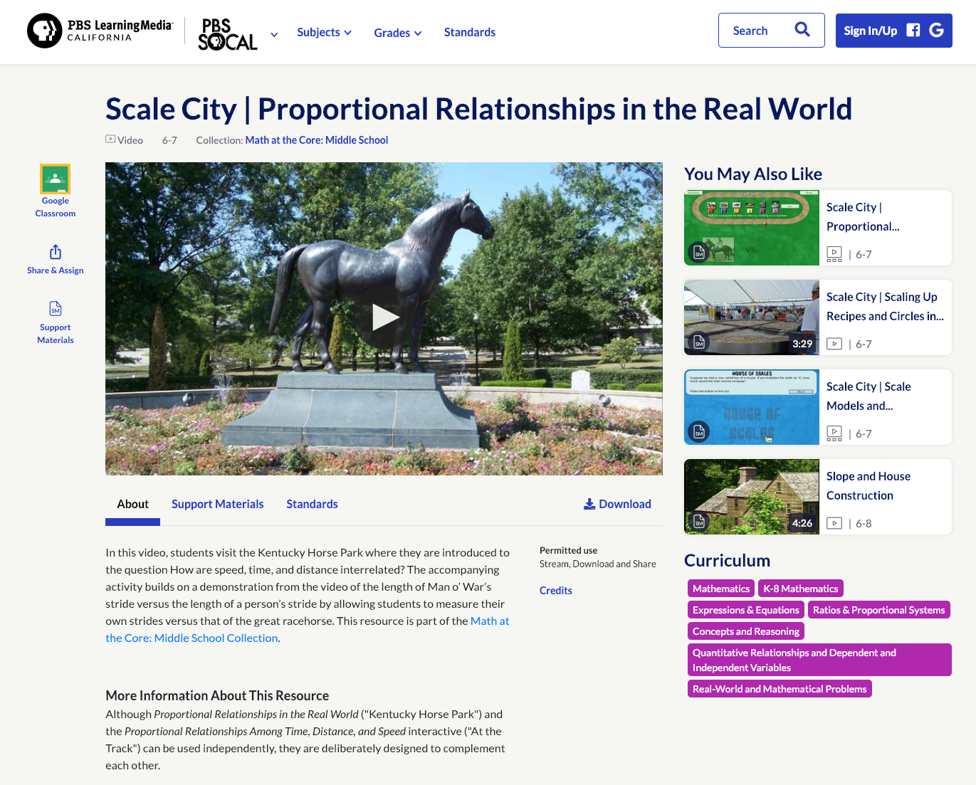 Scale City — Proportional Relationships in the Real World Activity