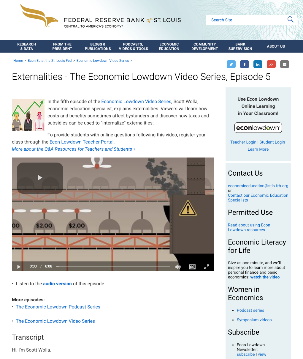 Episode 5: Externalities Instructional Video