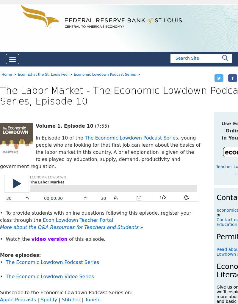 Episode 10: Labor Market Podcast