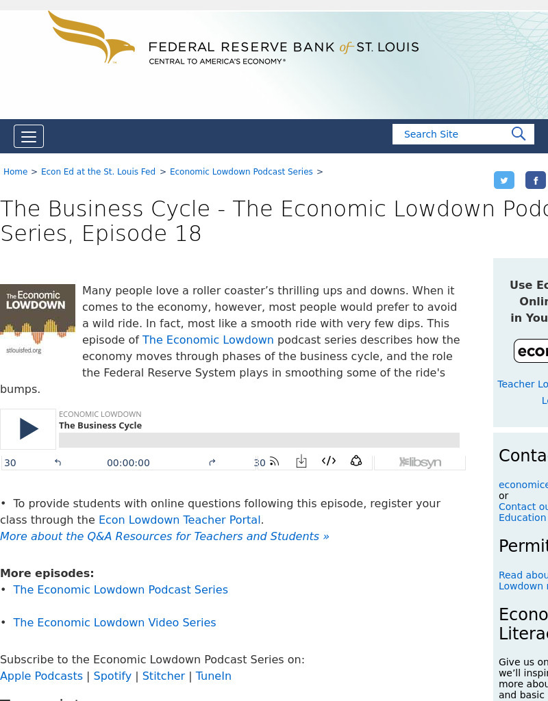 Episode 18: The Business Cycle Podcast