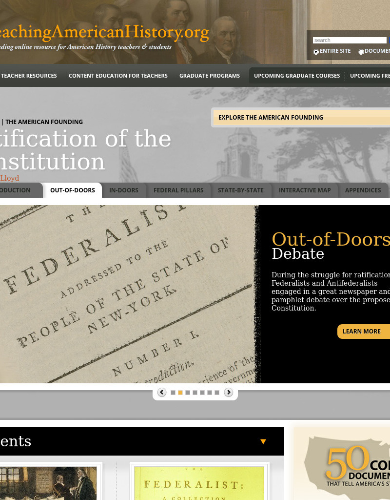 Ratification of the Constitution Interactive