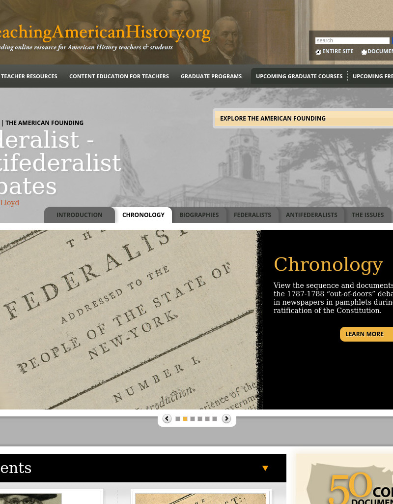 Federalist - Antifederalist Debates Interactive