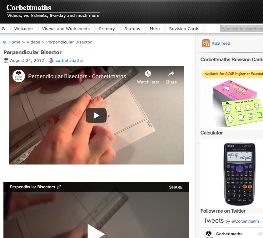 Perpendicular Bisector Instructional Video