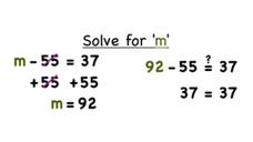 How Do You Solve an Equation Using Addition? Instructional Video